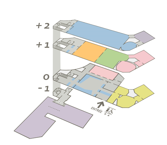 plan axonométrique Muséum de Bordeaux